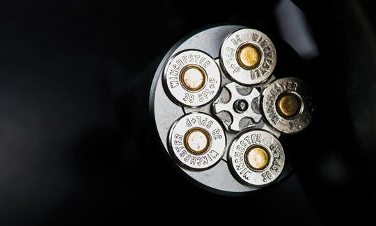 SPL ammunition inside of a revolver