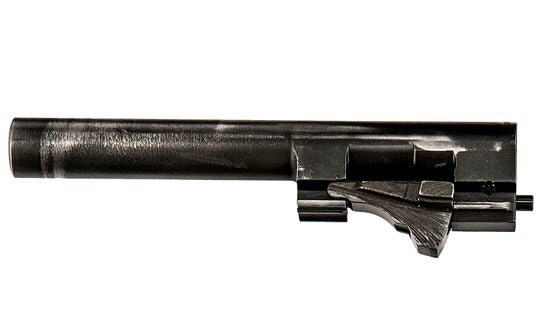 close up of firearm barrel