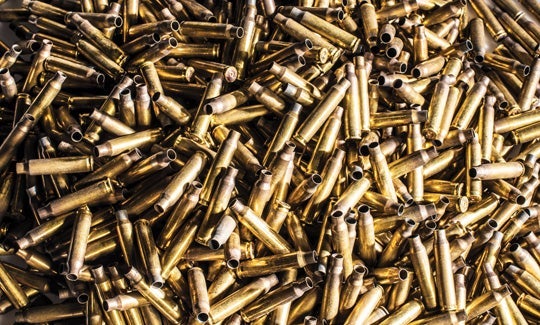 empty rifle round cases