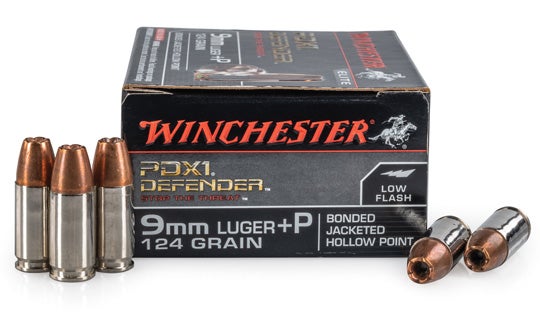 box of low flash ammunition